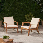 Brixton Outdoor Club Chair with Cushion, Set of 2