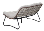 Maristella Outdoor Wicker Loveseat with Cushion