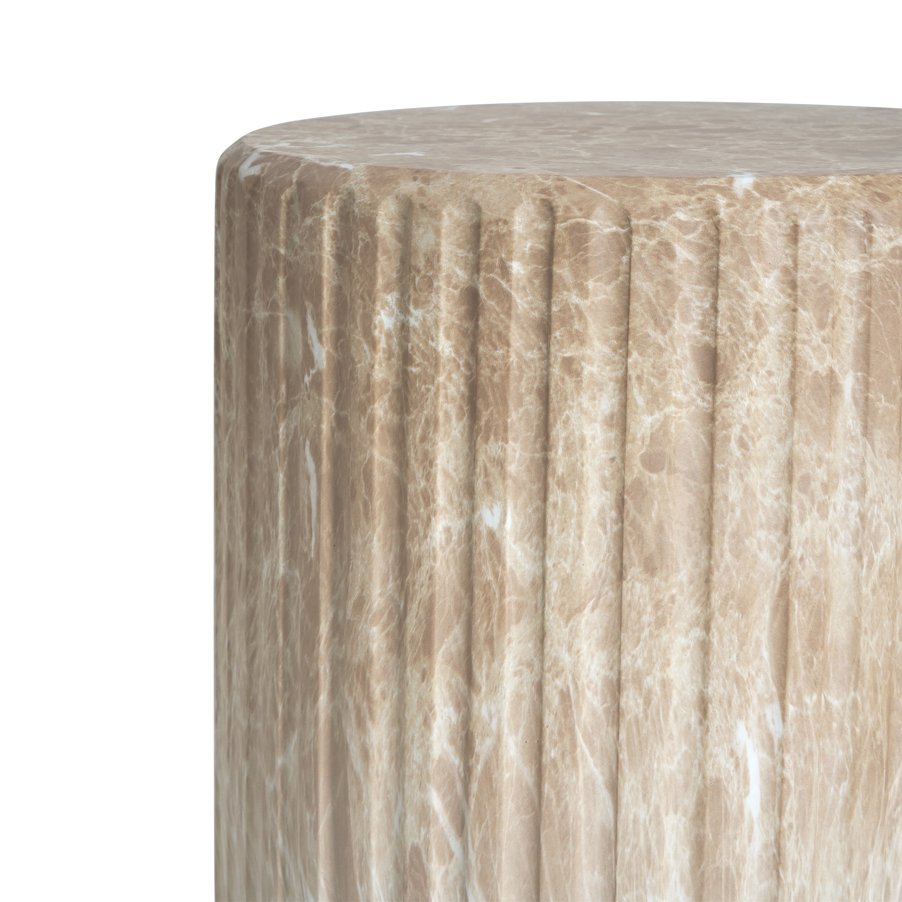 Outdoor Cicci Carved Side Table