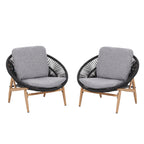 Cyril Outdoor Wicker Papasan Style Lounge Chair