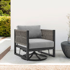 Mareike Outdoor Patio Swivel Glider Lounge Chair