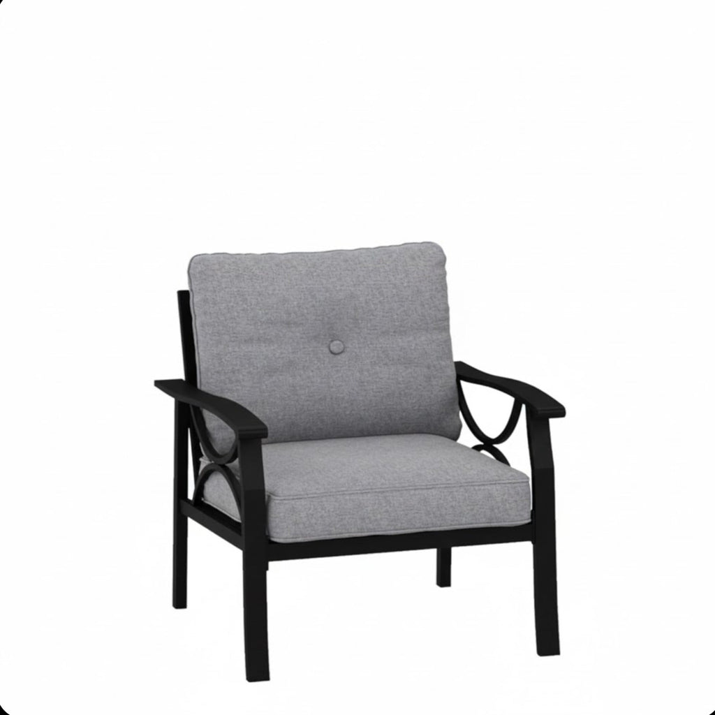 Marisol All-Weather Metal Armchairs, Set of 2