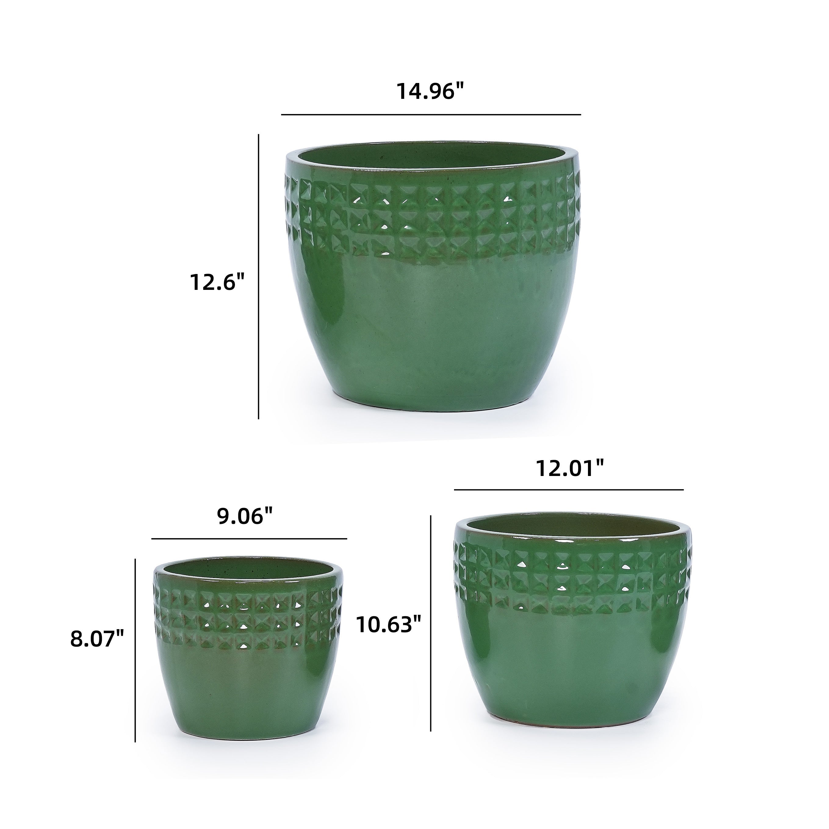 Arvo Handmade Ceramic Planter, Set of 3