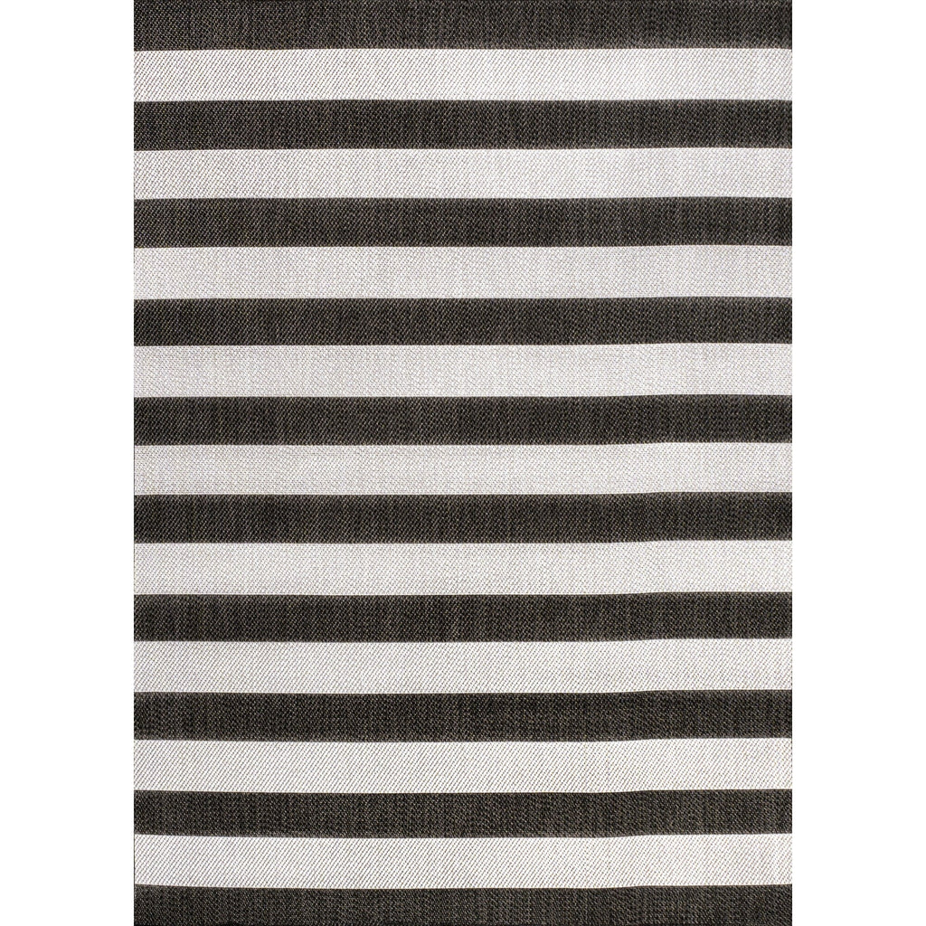 Negril Two-Tone Wide Stripe Indoor/Outdoor Runner Rug
