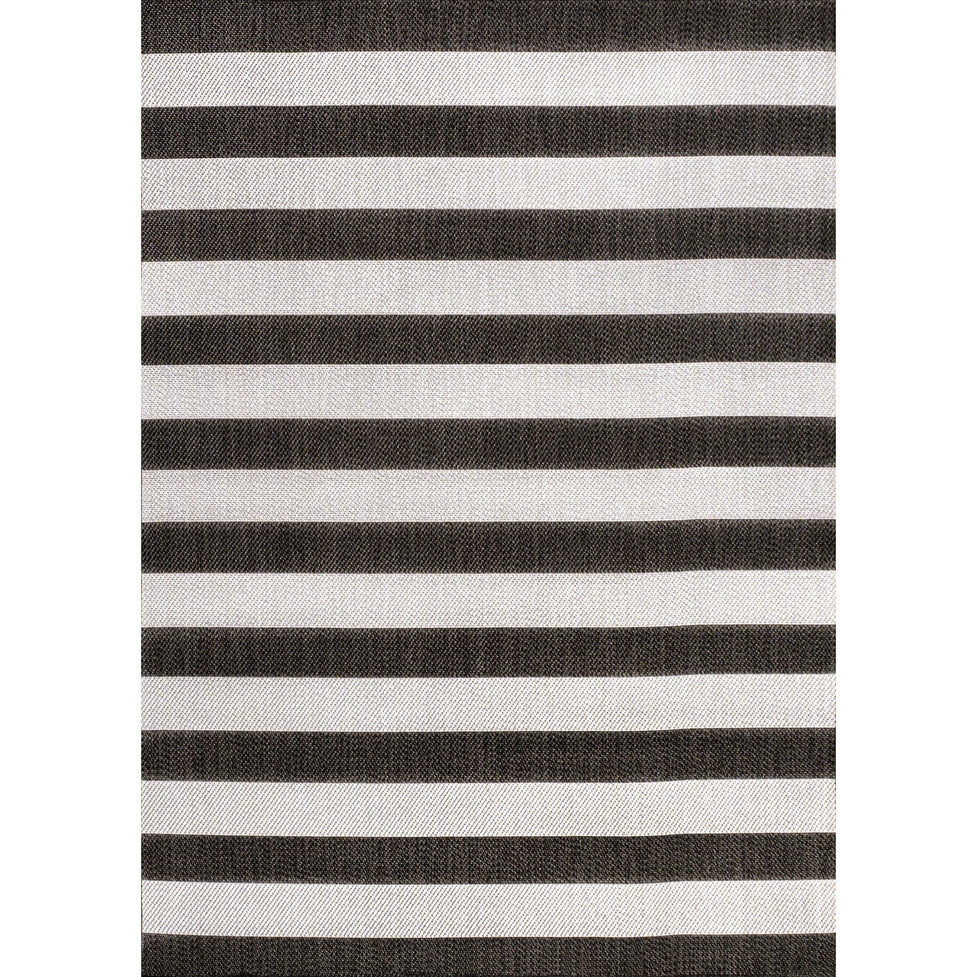 Negril Two-Tone Wide Stripe Indoor/Outdoor Runner Rug