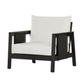 Khali Outdoor Club Chair with Acacia Wood Frame