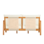 Khali 2 Piece Acacia Wood Outdoor Sofa Set with Cushions