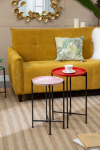 Multicolor Nesting Plant Stands, Set of 4