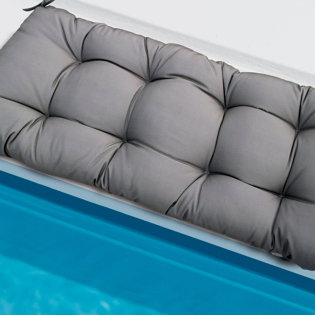 47" Tufted Outdoor Bench Cushion