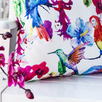 Tropical Parrot Outdoor Pillow