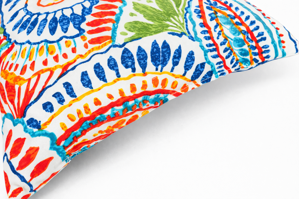 Paisley 18x18 Waterproof & Fade-Resistant Outdoor Throw Pillows, Set of 2