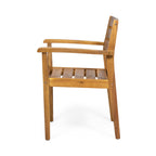Stamford Outdoor Acacia Wood Dining Chairs, Set of 2