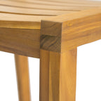 Solene Outdoor Acacia Wood Dining Chairs, Set of 2