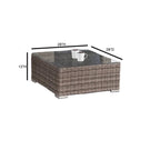 Rattan Wicker Fully Assembled 6-Person Seating Group with Premium Sunbrella Cushions
