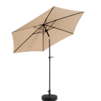 9' Outdoor Patio Umbrella Outdoor Table Umbrella with Push Button Tilt and Crank, Base Not Included
