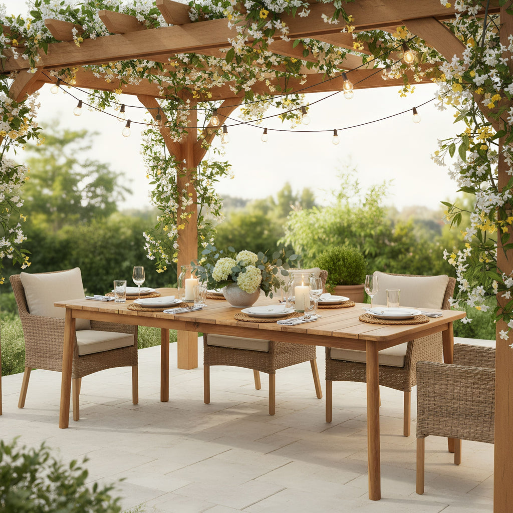 Abaco Acacia Wood Outdoor Dining Table
