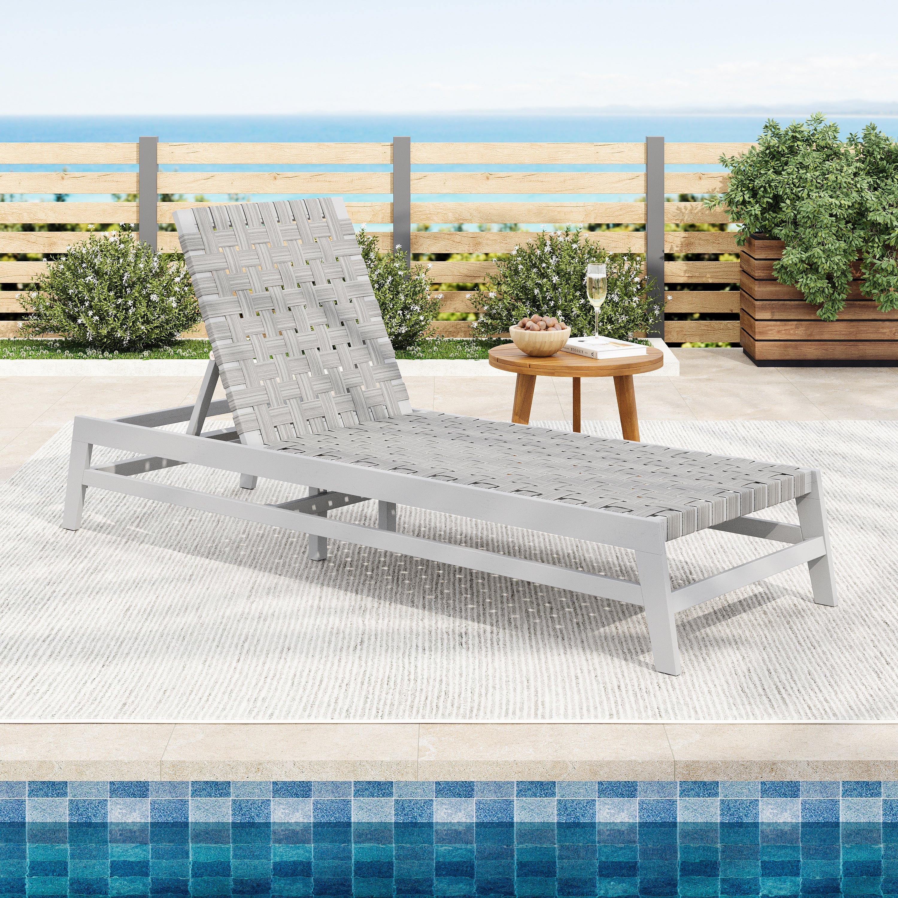 Isla Marina Outdoor Rope Chaise Lounge
