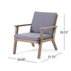 Brixton Outdoor Club Chair with Cushion, Set of 2