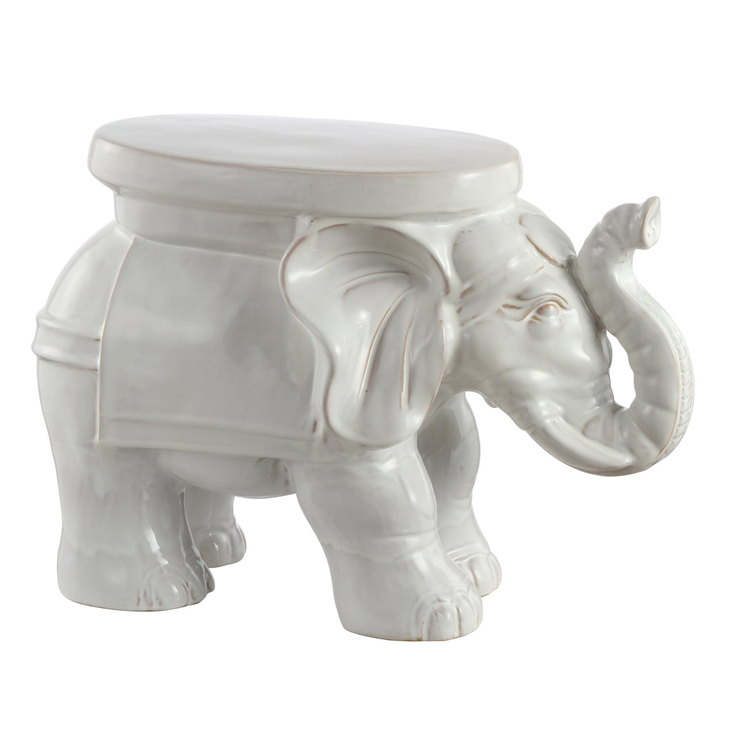 Elephant Ceramic Garden Stool