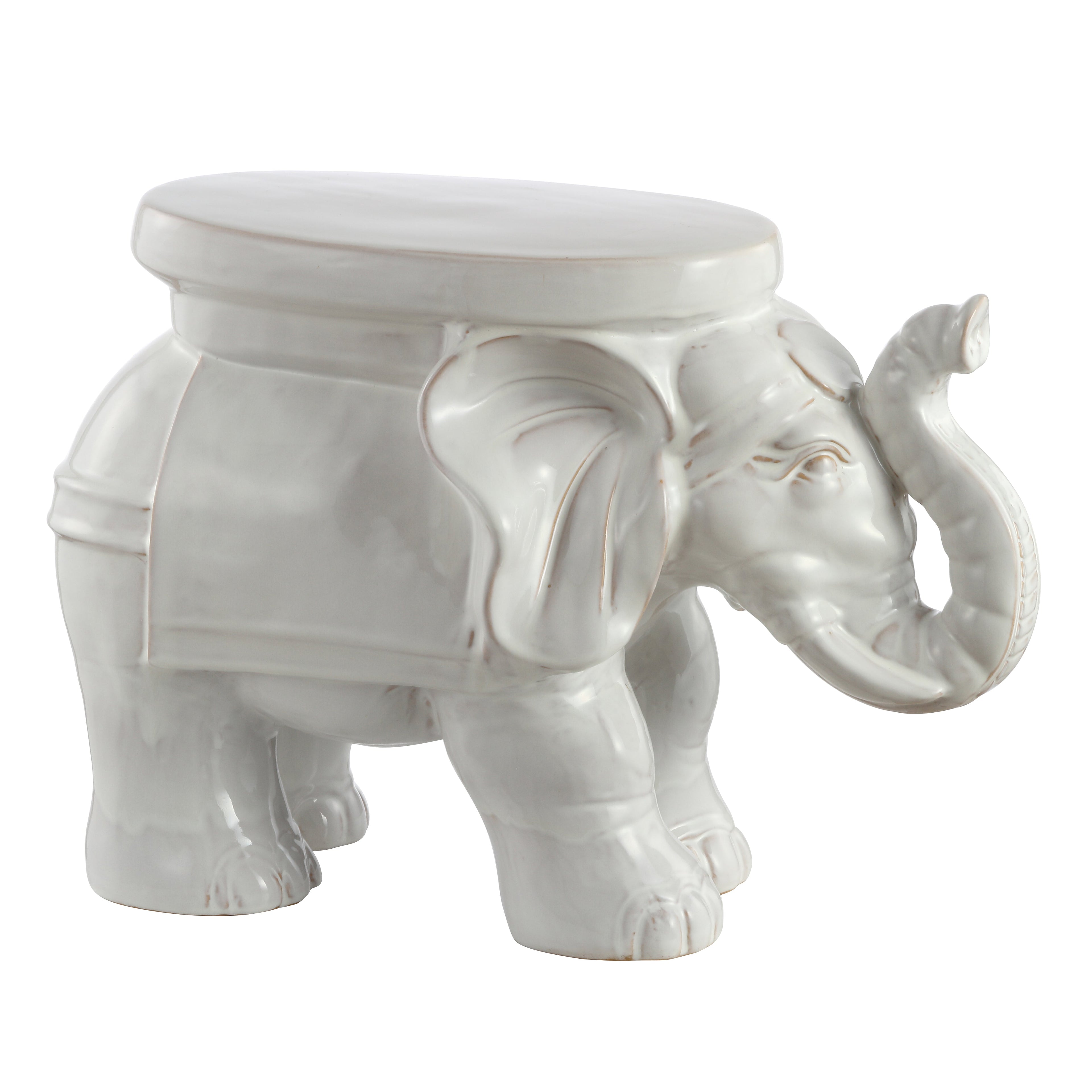 Elephant Ceramic Garden Stool