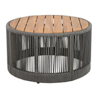 Sundara Outdoor Coffee & Side Table Set with Woven Rope Design