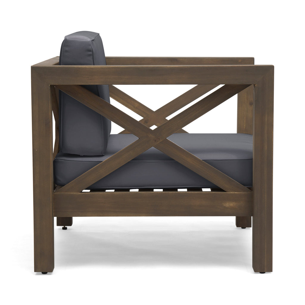 Brava Outdoor Club Chair with Water-Resistant Cushions