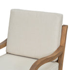 Islewood Acacia Wood Outdoor Patio Club Chair with Cushions