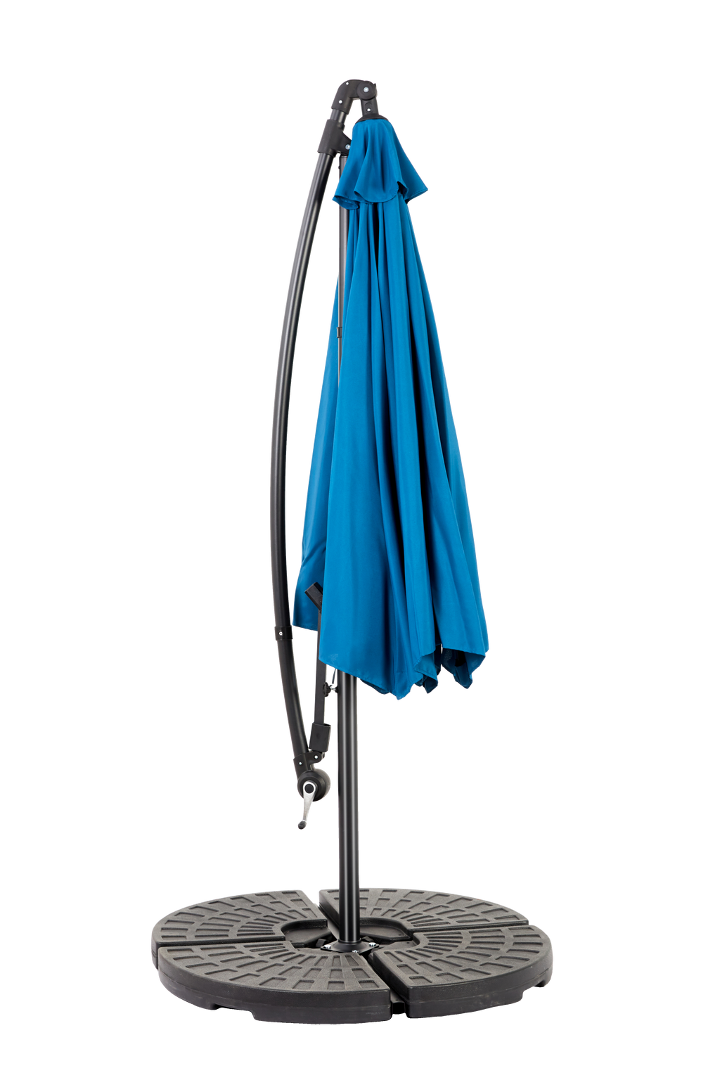 10' Offset Hanging Market Patio Umbrella w/Easy Tilt Adjustment, Base Not Included