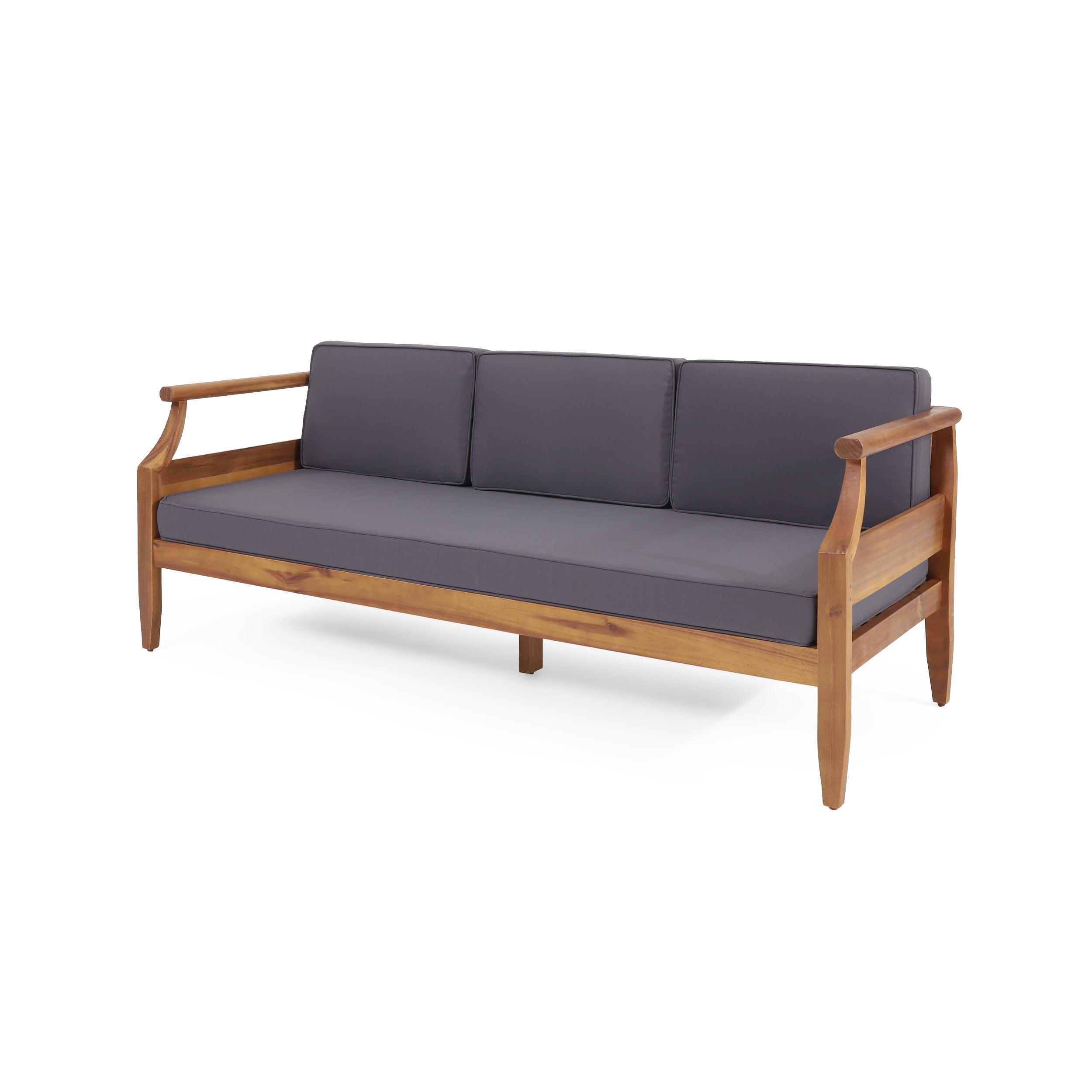 Aston Outdoor Acacia Wood 3 Seater Sofa