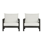Khali Outdoor Club Chair with Acacia Wood Frame