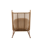 High Square Back Modern Outdoor Rocking Chair