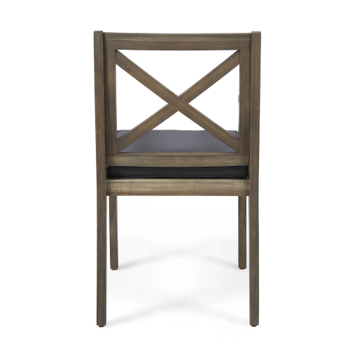 Perla Outdoor Dining Chairs with Cushions, Set of 2