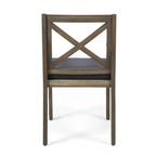 Perla Outdoor Dining Chairs with Cushions, Set of 2