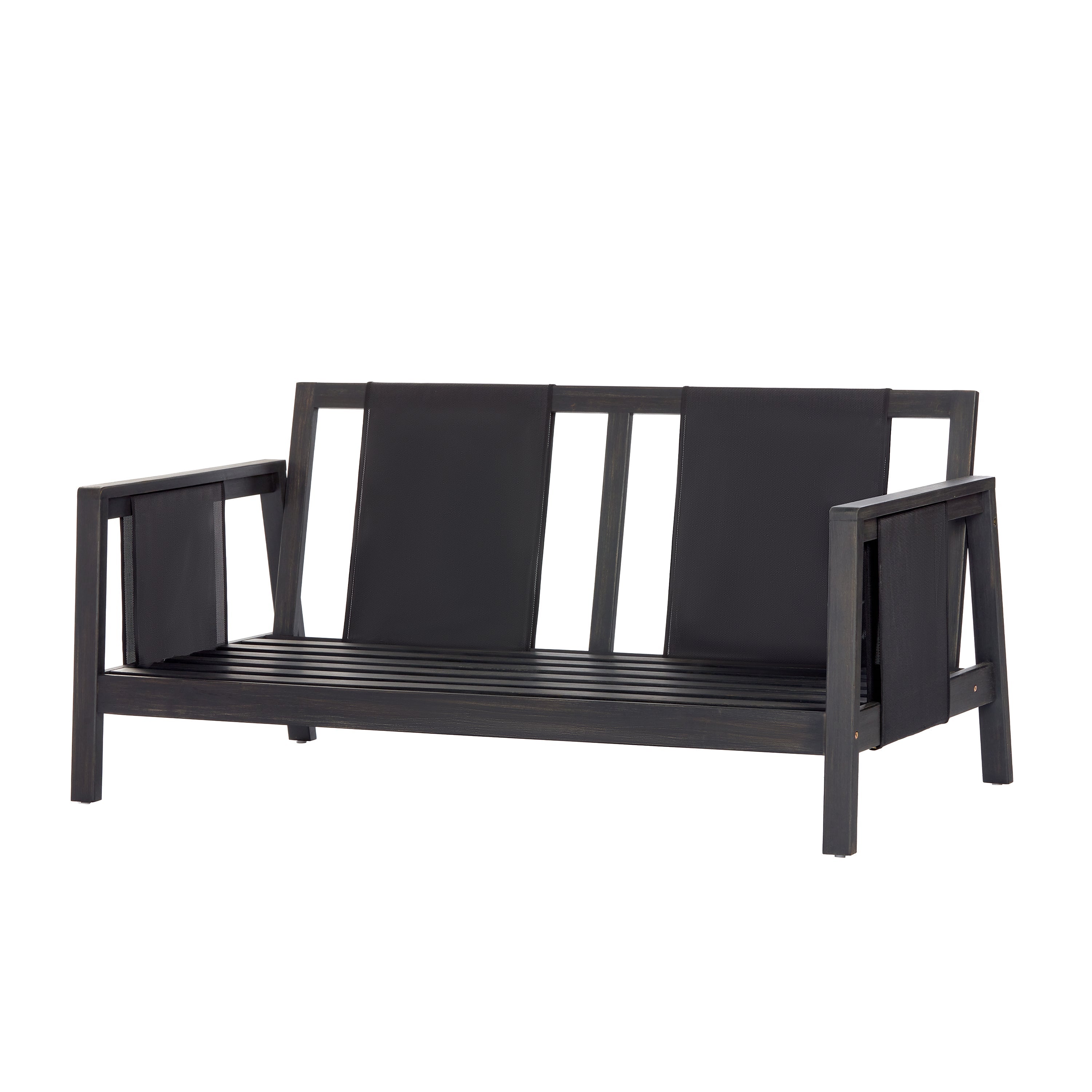 Khali 2 Piece Acacia Wood Outdoor Sofa Set with Cushions