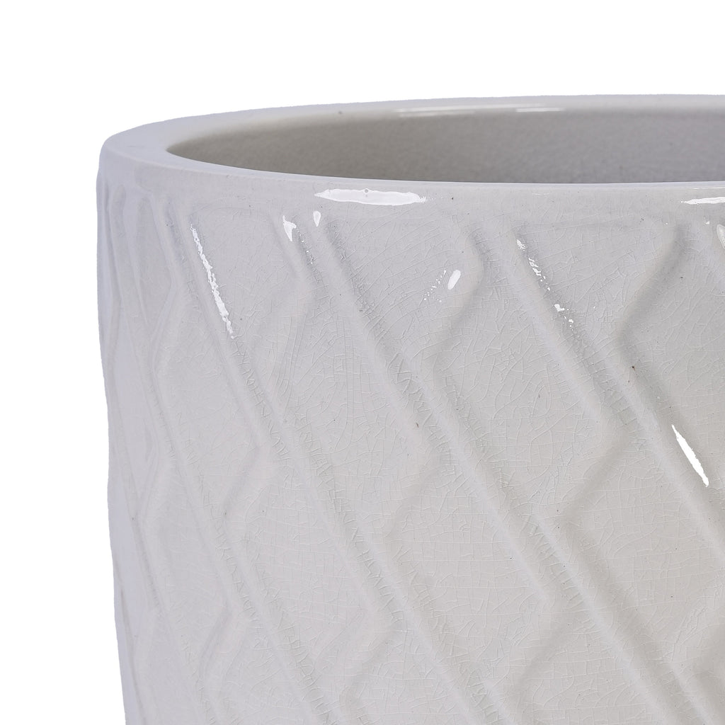 Elan Handmade White Ceramic Planter