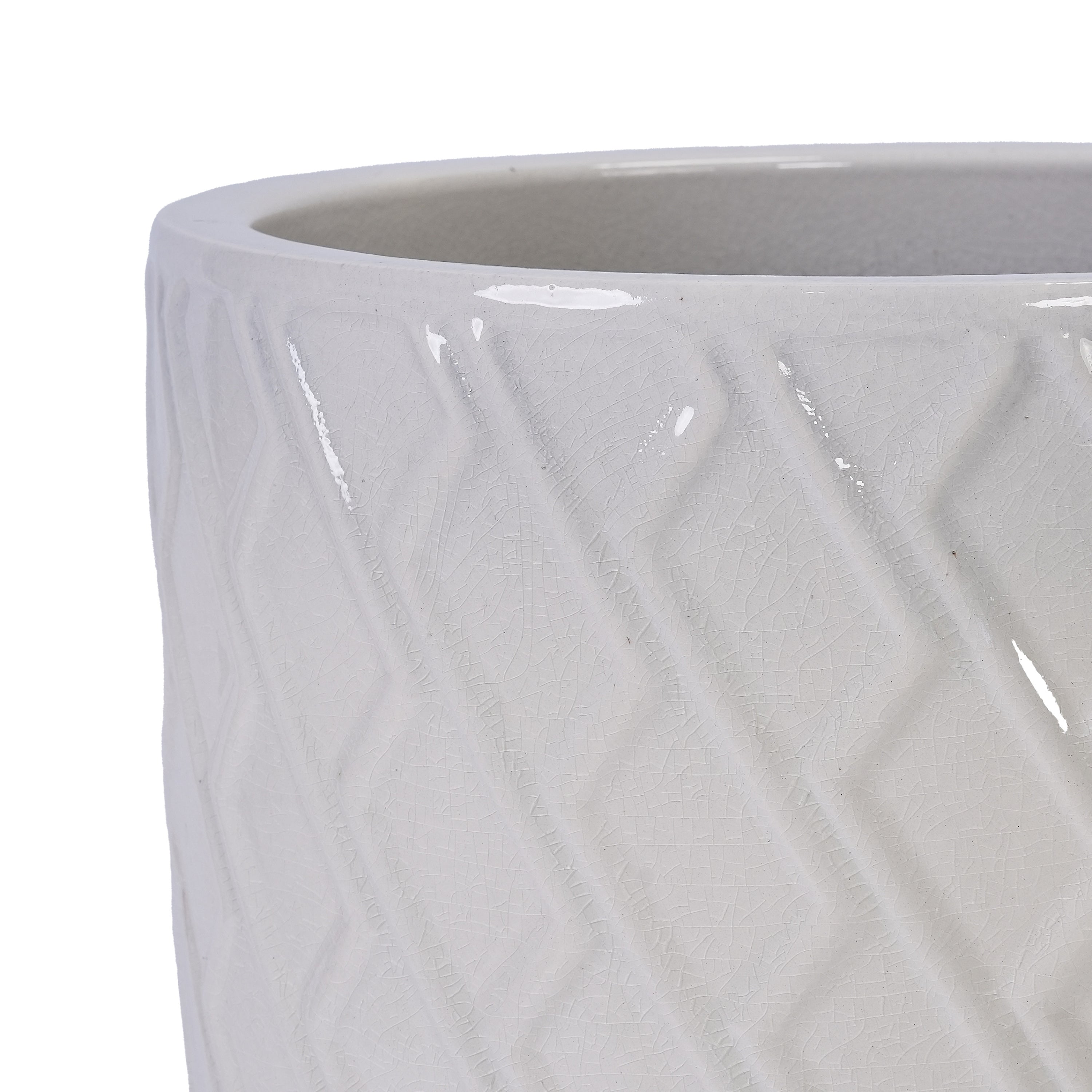 Elan Handmade White Ceramic Planter