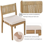Outdoor Acacia Wood Dining Table Set