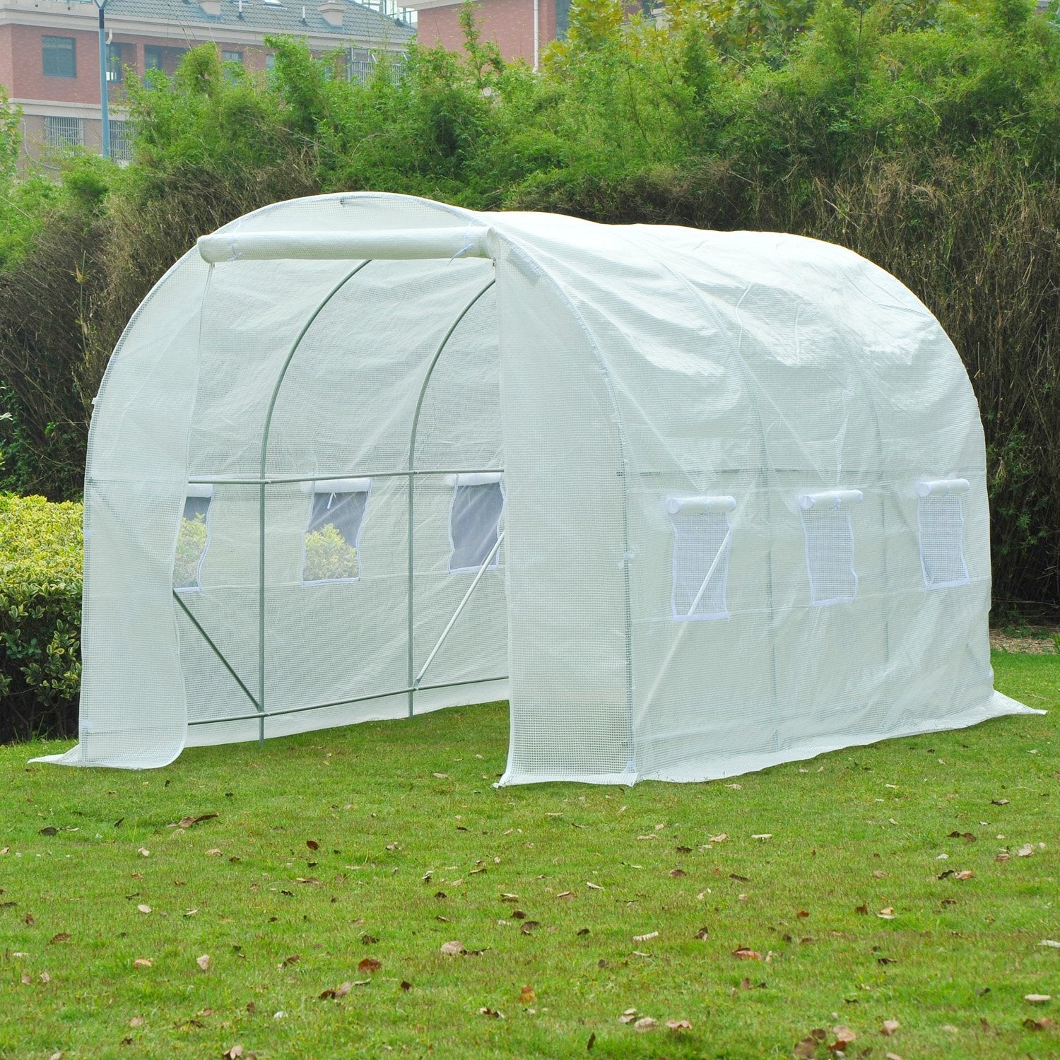 Outsunny 11.5x6.6x6.6ft Walk-in Tunnel Greenhouse Garden Plant Growing