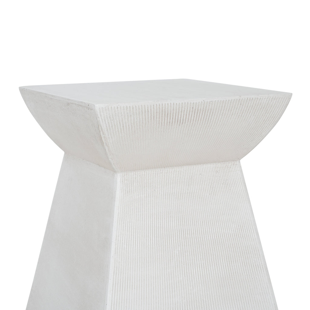 Antique-Textured Outdoor Side Table