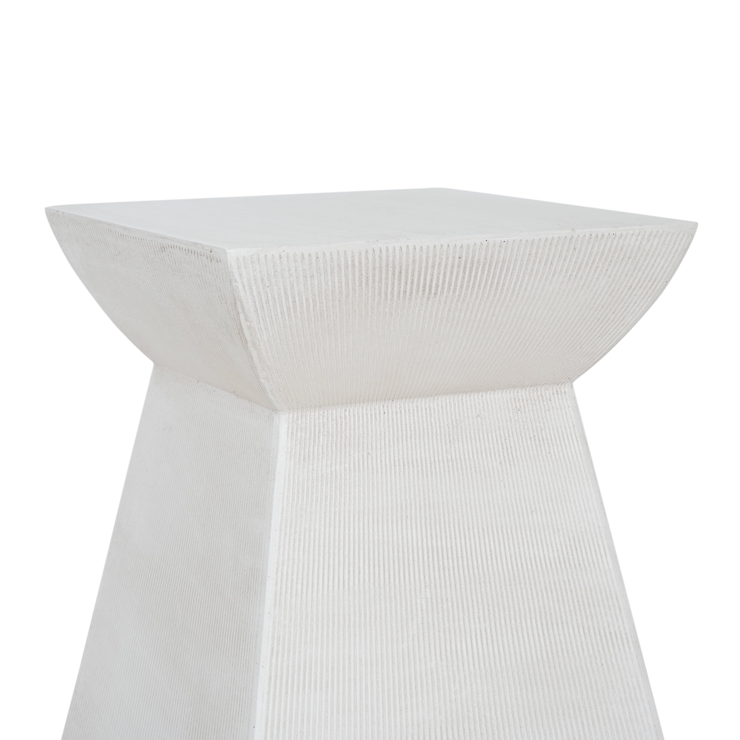 Antique-Textured Outdoor Side Table