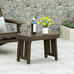 Kyoto Outdoor Foldable Side Table with Slat Design