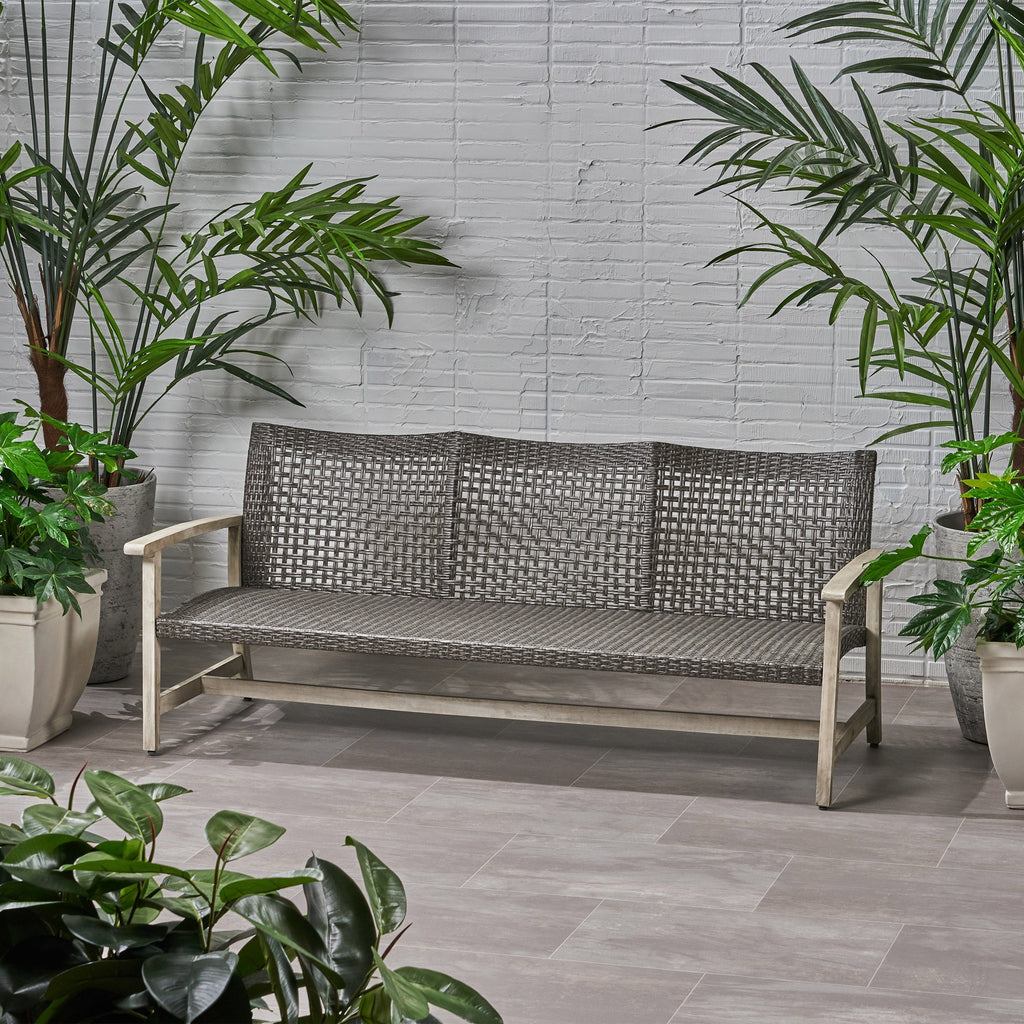 Hampton Outdoor Rattan 3 Seater Sofa