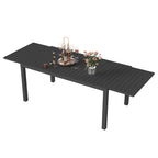 Extendable Aluminum Outdoor Dining Table - 97.2'L