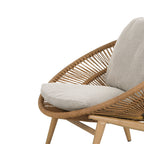 Cyril Outdoor Wicker Papasan Style Lounge Chair
