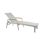 Wavellite Outdoor Chaise Lounges with Aluminum Frame and Mesh Seating