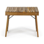 Kyoto Outdoor Foldable Side Table with Slat Design