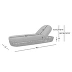 Willow Wicker & Sunbrella Upholstered Patio Lounger