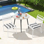 Conjure 4-Piece 15x15" Outdoor Fabric Seat Cushion with Ties
