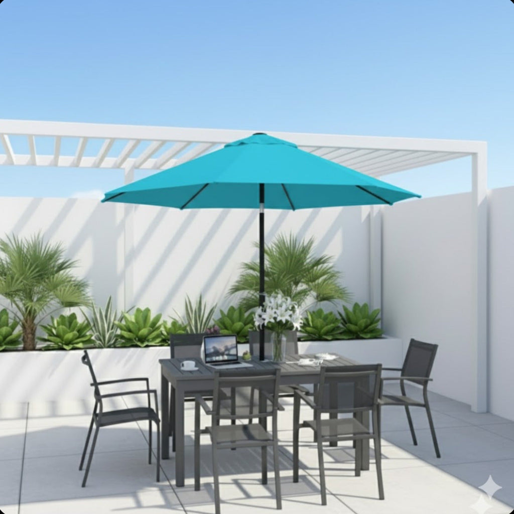 7.5 Feet Market Umbrella with Crank Lift & Tilt, Base Not Included