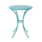 Pursuant 3-Piece Iron Bistro Set with Round Table and 2 Curved Back Chairs